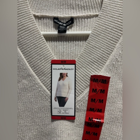 HILARY RADLEY V-NECK DROP SHOULDER SWEATER - Picture 4 of 6